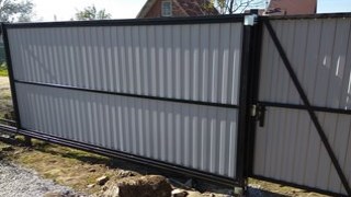 Купить сваи для ворот в Орехово-Зуево. Заказать ворота на сваях под ключ от 21326 руб